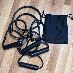 2 Peloton Resistance Bands Set w/ Handles + Carry Bag